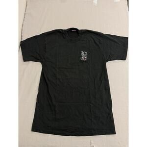 Vintage Boy Meets Boy T-shirt Embroidered Red Rose Tee - L